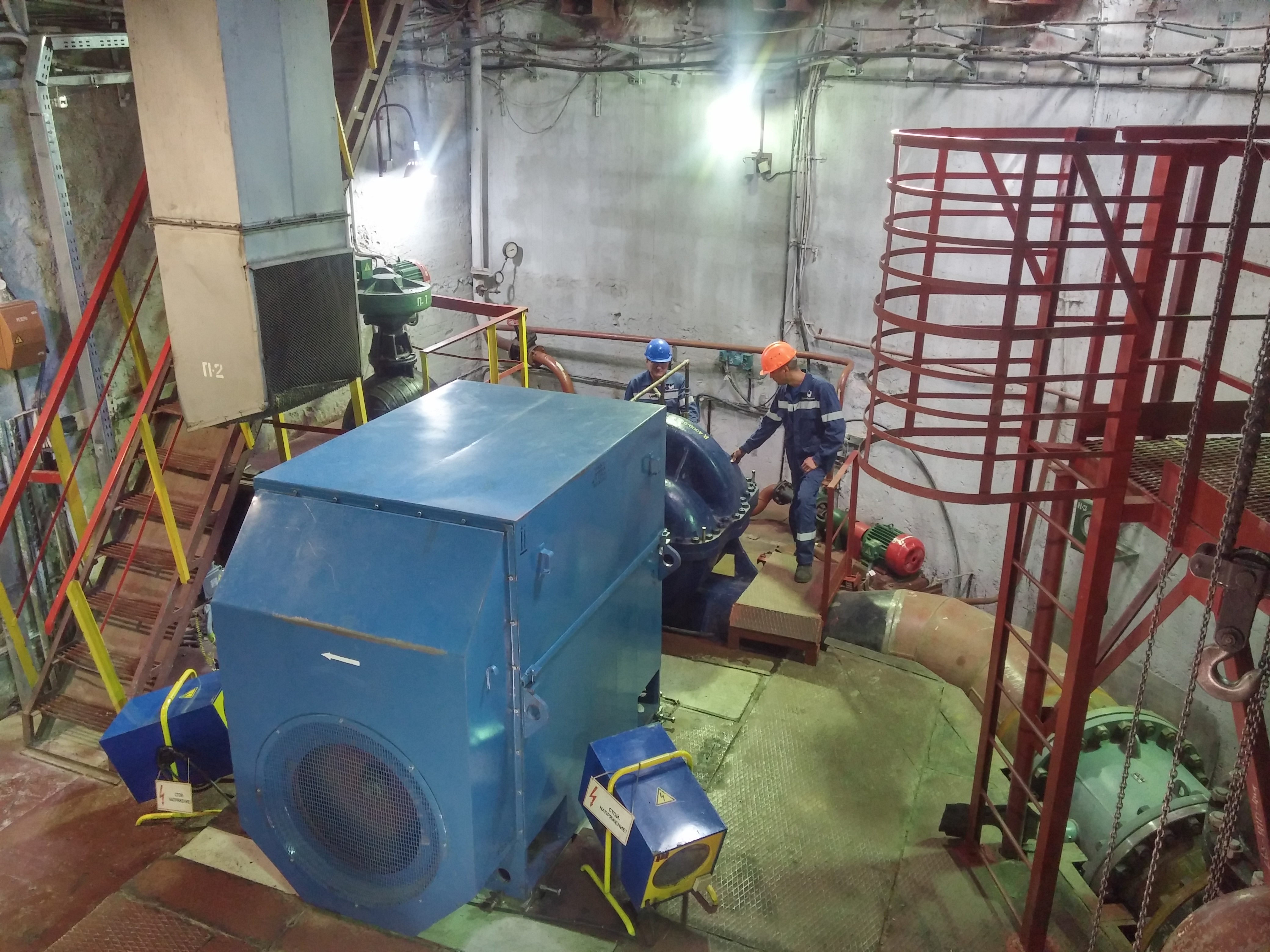 Насосный агрегат Н-3 после пуска